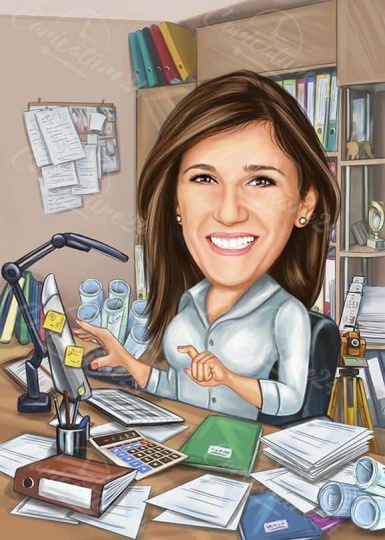 Custom Accounting Caricature | Custom Cartoon Caricature From Photos ...