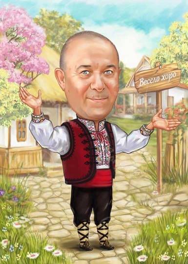 Personalized Hand Drawn Caricature